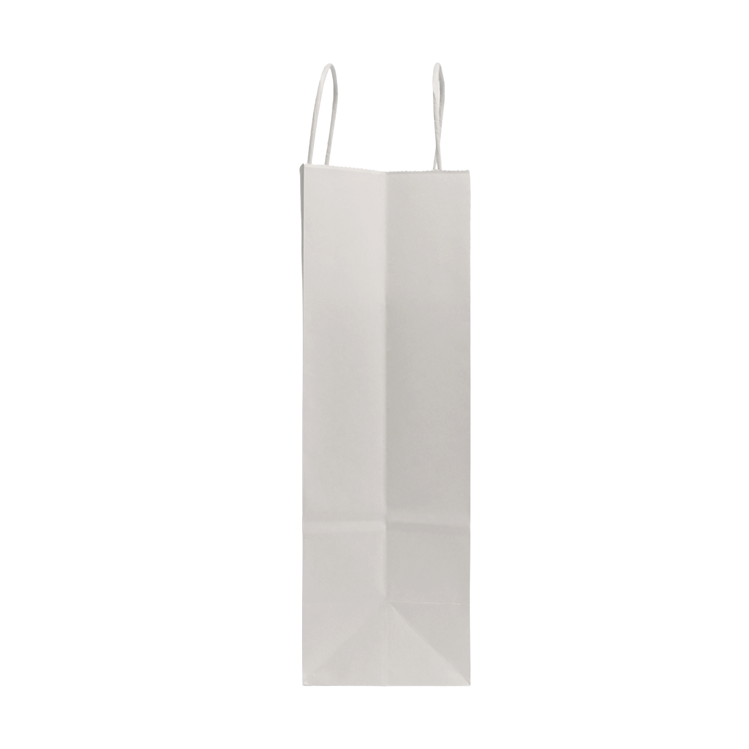 Papirnate vrećice s pletenom ručkom - bijela  140x80x210mm